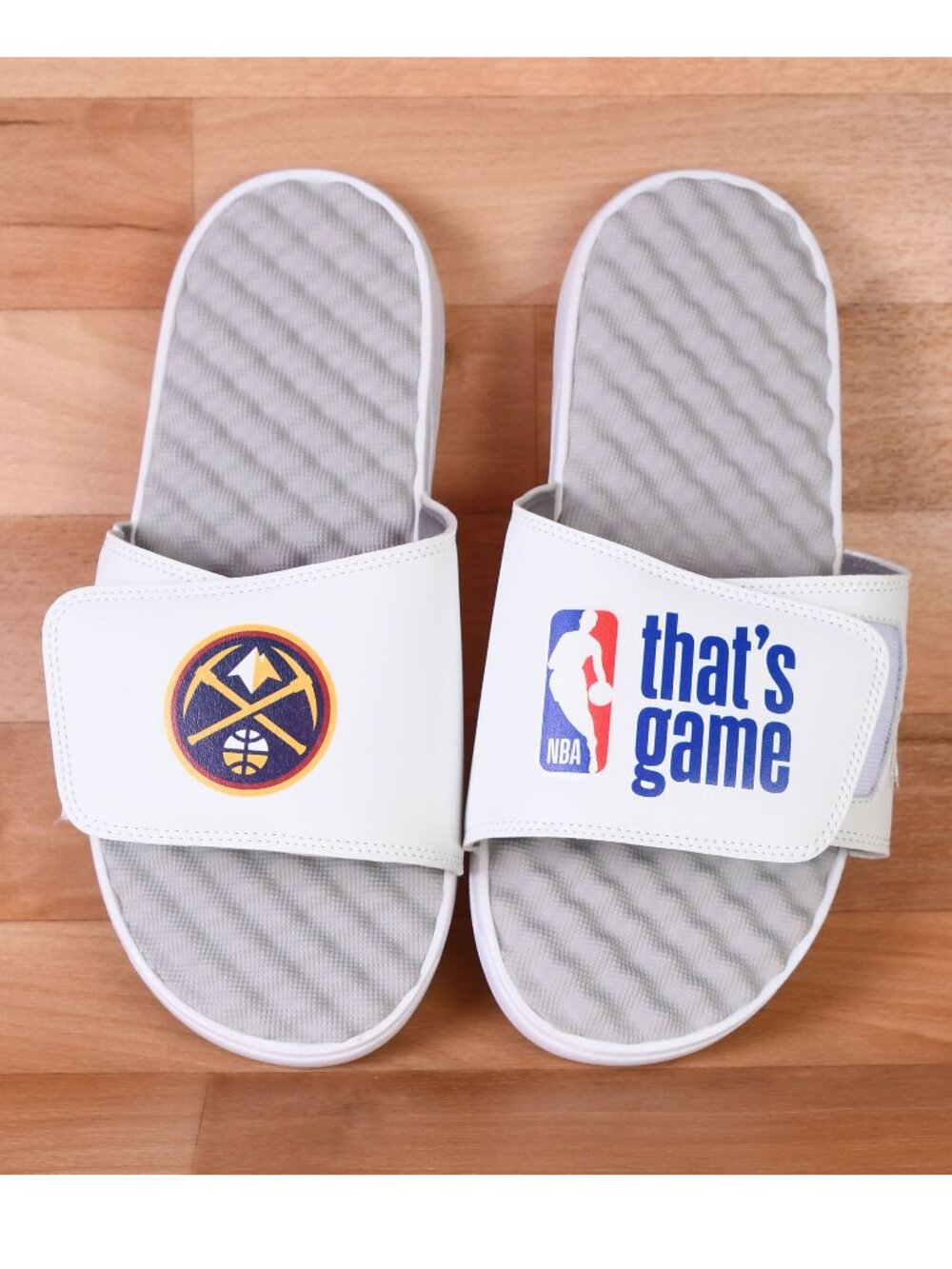 Islide Mantra Denver Nuggets/NBA slides Men's size 11-White